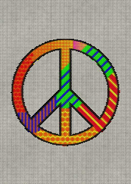 Peace Sign Knitting Style
