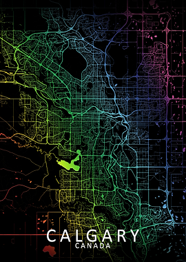 Calgary Rainbow City Map
