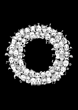 Letter O Monster Doodle