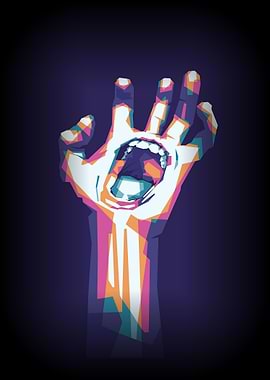 Angry Hand WPAP