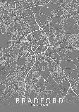 Bradford Grey City Map
