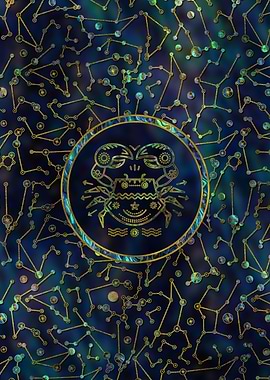 Cancer Zodiac Gold Abalone