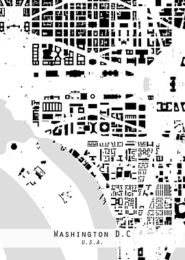 Washington DC city map