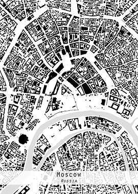 Moscow city map