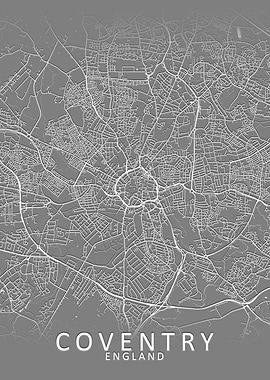 Coventry Grey City Map