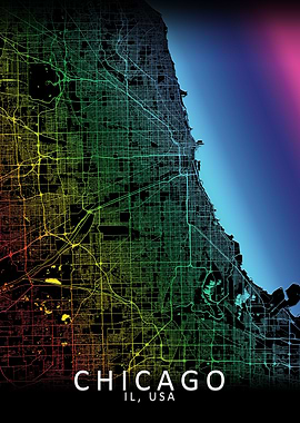 Chicago Rainbow City Map