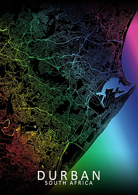 Durban Rainbow City Map