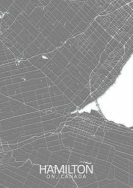 Hamilton Grey City Map