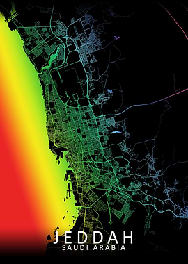 Jeddah Rainbow City Map