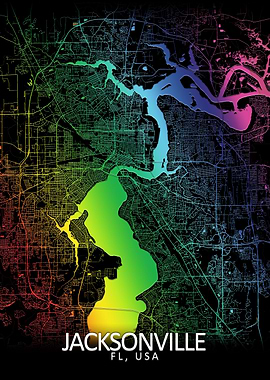 Jacksonville Rainbow Map