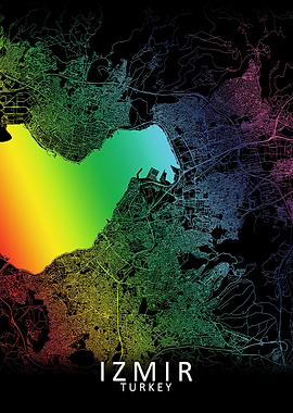 Izmir Rainbow City Map