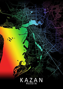 Kazan Rainbow City Map
