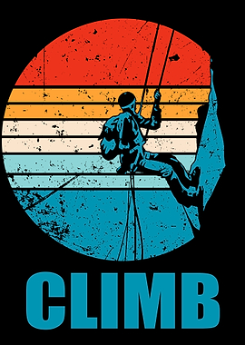 Climb Vintage Retro