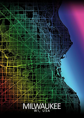 Milwaukee Rainbow City map