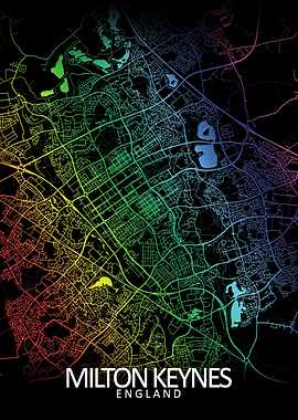 Milton Keynes Rainbow Map