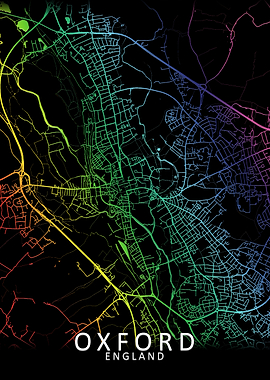 Oxford Rainbow City Map