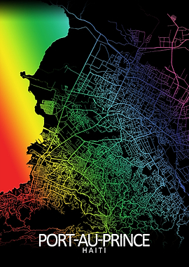 Port au Prince Rainbow Map
