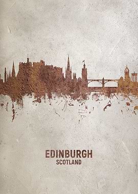 Edinburgh Scotland Skyline