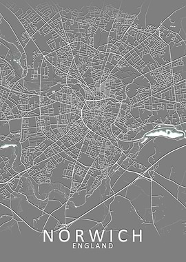 Norwich Grey City Map