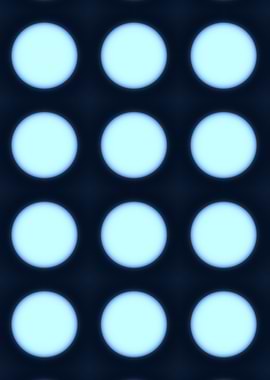 Blue neon dots