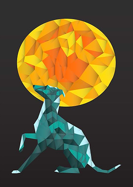 Low Poly Greyhound
