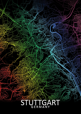 Stuttgart Rainbow City Map