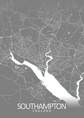 Southampton Grey City Map