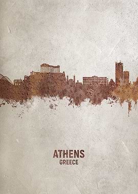 Athens Greece Skyline