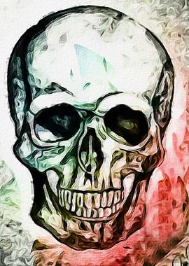 Stylized Human Skull