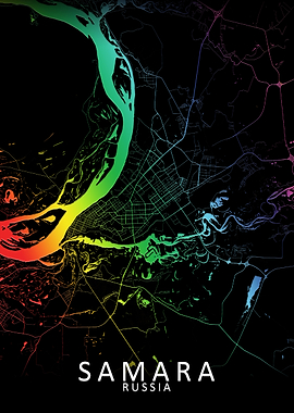 Samara Rainbow City Map