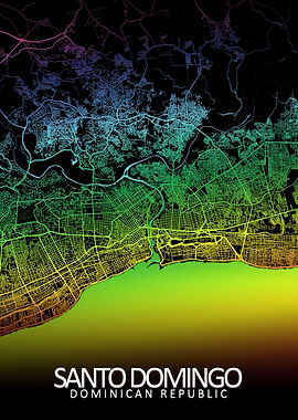 Santo Domingo Rainbow Map