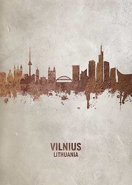 Vilnius Lithuania Skyline