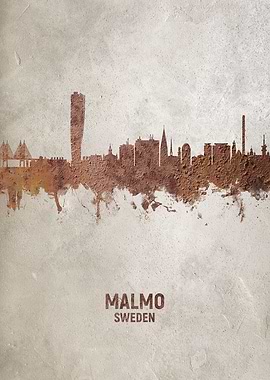 Malmo Sweden Skyline