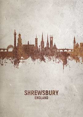 Shrewsbury England Skyline