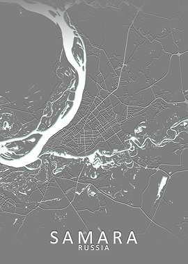 Samara Grey City Map
