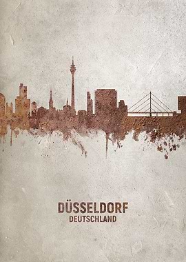 Dusseldorf Germany Skyline