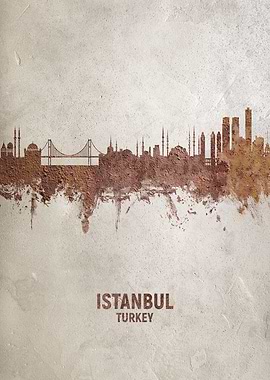 Istanbul Turkey Skyline