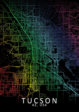 Tucson Rainbow City Map