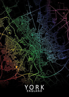 York Rainbow City Map