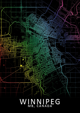Winnipeg Rainbow City Map