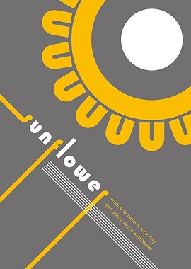 N of sunflower in bauhaus