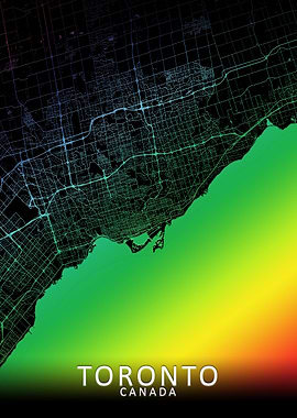 Toronto Rainbow City Map