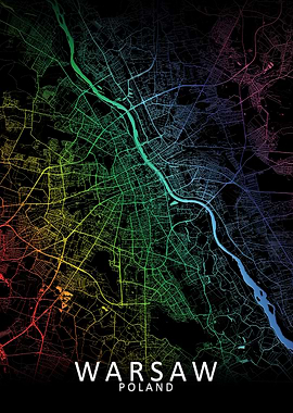 Warsaw Rainbow City Map