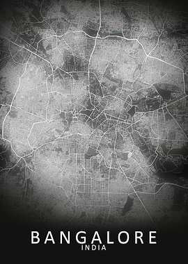 Bangalore LED Glow CityMap