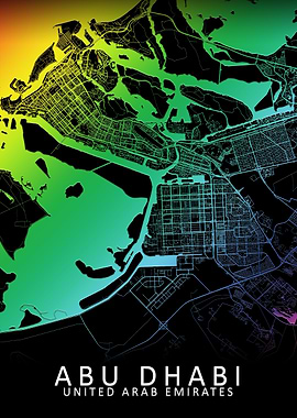 Abu Dhabi Rainbow CityMap
