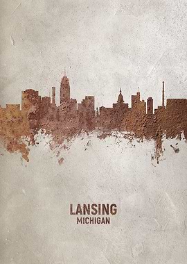 Lansing Michigan Skyline