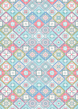Tile Style Color Pattern