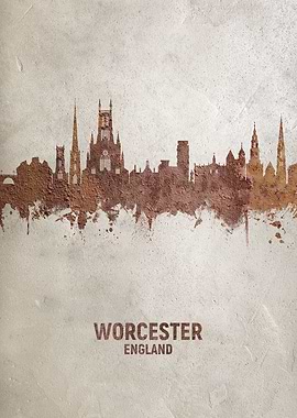 Worcester England Skyline
