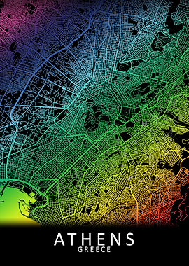 Athens Rainbow City Map