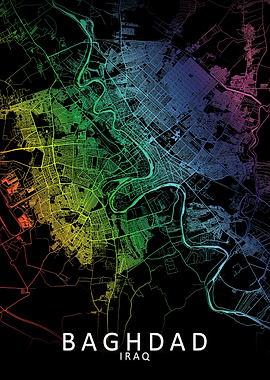 Baghdad Rainbow City Map